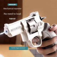 2024NewManual Revolver Water Gun Small ZP5 Pistol Outdoor Beach Toy Mechanical Continuous Fire Mini Water Gun for Kids Toys