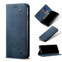 Jeans Leather Phone Cases Case For VIVO X100 V29 V29E Y200 S17, S16, S17E Y36, Y27, Y78, Y75, V25 Pro 5G, 4G 10Pcs
