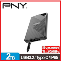 PNY RP60 2TB USB 3.2 Type-C 高速外接式SSD