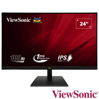 ViewSonic VA2436-MH 24吋 IPS FHD 100Hz 窄邊框美型螢幕(1ms/HDMI/零閃屏/抗藍光/內建喇叭)