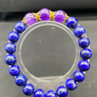 Multi lapis and amethyst bracelet : สร้อยข้อมือลาพิสและอเมทิสต์ผสม crystal lazuli