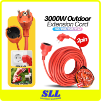 5M / 10M / 15M / 20M 2-Pin Plug Extension Cord Europe European Euro 250V Fit For All Extension Wire 