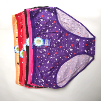 Isi 6 pcs - Celana dalam wanita super jumbo 5L -6L - CD wanita big size - Bunga Setrip Polka Dot Sek