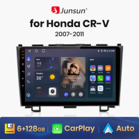 Junsun V1 AI Voice Wireless CarPlay Android Auto Radio For Honda CR-V 3 RE CRV 2007 - 2011 4G Car Multimedia GPS 2din autoradio