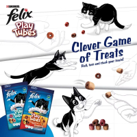 FELIX Play Tubes (Tuna & Crab Flavour, Dairy Delights) Dry Cat Treats 50g 60g Makanan Kucing