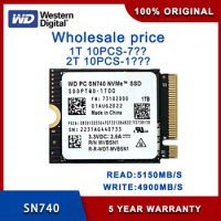 Wholesale Western Digital WD SN740 2TB M.2 SSD 2230 NVMe PCIe Gen 4x4 SSD for Microsoft Surface ProX Surface Laptop 3 Steam Deck