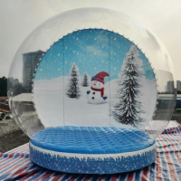 Free Shipping diameter 4m Chiristmas Inflatable Snow Ball,Snow Globe,Snowing Globe