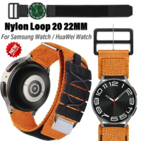 Nylon Sports Watch Band for Samsung Galaxy 4 5 Active 2 3 Gear S2 22mm 22mm sport Military Bracelet Strap for Huami Amazfit bip