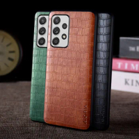 Case for Samsung Galaxy A52 A72 A32 A12 A22S A52S 5G 4G Premium Crocodile Pattern Leather cover for galaxy a32 a52 5g case capa