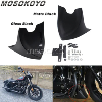 Chin Fairing Front Bottom Spoiler Mudguard For Harley Sportster XL Dyna Fatboy Softail Touring Glide 96-17 Air Dam Fairing Cover