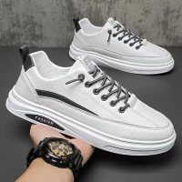 Sepatu Kulit Pria Terbaru 2025 Trend Kekinian Sepatu Running Korean Sepatu Sneakers Pria Viral Sepat