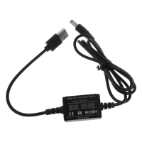 สายเพิ่ม USB, DC5V ถึง 12V, อะแดปเตอร์แปลงสเต็ปอัพ, พอร์ต DC5.5x2.1mm, เหมาะสำหรับลำโพง 12V และพัดลม