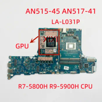 LA-L031P For Acer Nitro AN515-45 AN517-41 Laptop Motherboard with R7-5800H R9-5900H CPU RTX3060 3070 3080 GPU 100% Teste