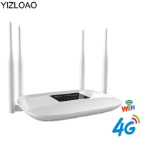 YIZLOAO 4G/Wifi Antenna Car Lte CPE Router 300Mbps Mobile Hotspot 4G Modem Broadband Router Sim Portable Wi-Fi Router Gateway