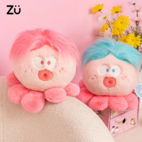 Funny Cool Boy Mr Takoyaki Plush Doll Cute Hairdresser Octopus Stuffed Toy Soft Plushies For Baby Kids Children