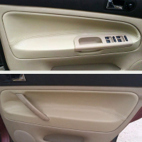 LHD รถไมโครไฟเบอร์หนังประตู Handle Armrest แผงสำหรับ VW Passat B5 1998 1999 2000 2001 2002 2003 2004 2005