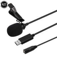 2m Condenser USB Microphone with 3.5mm Audio for Computer PC Studio 2 in 1 Recording Microphone for Youtube Video Chatting Mic