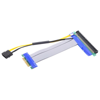 NGFF 帶供電PCI-E 4X轉16X延長軟排線 4X PCI-E轉16X顯卡轉接線 聲【北歐家居生活】