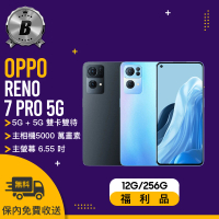 【OPPO】B級福利品 RENO7 PRO 5G 12G/256G(贈 殼貼組)