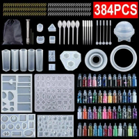 Tất cả trong một Khuôn đúc hình gấu Bộ dụng cụ làm khuôn bằng nhựa epoxy Nhựa Epoxy trong suốt Kim t