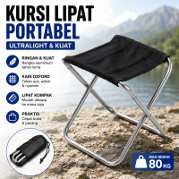 Kursi Lipat Portable Ultralight Camping Chair Outdoor Mancing Memancing Santai Pantai Gunung Berkema