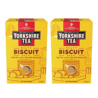 (2盒80包超值組)英國Taylors泰勒茶-餅乾風味約克夏紅茶40包/盒(適合加牛奶製成鮮奶茶)