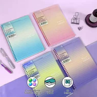 Binder Notebook Spiral B5 Kertas Tebal 80 Lembar Cover Gradasi Warna Pastel Notebook Aesthetic RXQ-1
