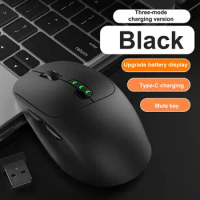 Wireless Mouse with Adjustable Dpi Bluetooth-compatible Wireless Mouse Ergonomic Bluetooth Mouse with Power Display for Laptop