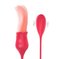 2 in 1 tongue licking frequency vibrating g spot clitoral stimulation sex toy