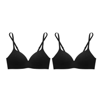 [Set 2 ชิ้น]  ซาบีน่า เสื้อชั้นใน (ไม่มีโครง) รุ่น Pretty Perfect รหัส SBXU8310BK สีดำ