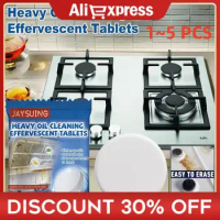 Kitchen Grease Cleaner Effervescent Tablets Range Hood Oven Strong Foam Detergent Solid Cleaner Household Cleaning Accessrices