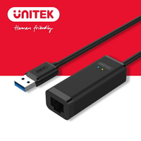 【樂天限定_滿499免運】UNITEK USB3.1 Gen1 轉RJ45有線網卡(Y-3470BK)
