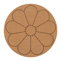 SVARTVIDE 餐墊, 軟木/具圖案 花, 35 公分