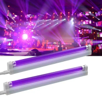 LED UV Lamp T5 Tube 6W 8W Party Disco Stage Decor Backlight 110V 220V Black Lights Blue BLB Ultraviolet Lamp Check Money Light