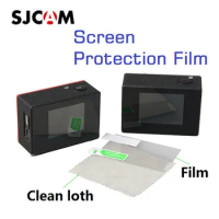 Clownfsih SJCAM LCD Screen Protector Protective Film for Sj4000 SJ5000X Sj9000 Sj7000 EKEN H9 H3 soocoo C30 Camera Accessories