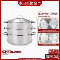 Supra Super Steamer 3 Ukuran 52 cm | Panci Steamer Supra 3 Susun STEAMER 3 - 52