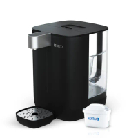 【BRITA】官方直營Cube瞬熱溫控滅菌開飲機 黑色 含MXPRO去水垢專家濾芯(共1機10芯)