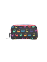 กระเป๋าเครื่องสำอางใบเล็ก รุ่น Rectangular Cosmetic สี Tetris Falling Blocks/Pnk