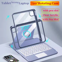 Case for Huawei MatePad Air 11.5 2023 for Huawei MatePad 11 2023 2021 Pro 11 2022 Trackpad Keyboard Case with Pencil Holder