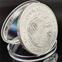 Non-Magnetic Australia 1 OZ .999 Silver Coins 2015 Kookaburra Animal Elizabeth One Troy Ounce Replica Coins Souvenir Gifts