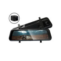 Streaming Media Rearview Mirror HD Night Vision Dual Lens Full Screen Reversing Video Recorder Recorder Car Accessories