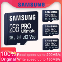 SAMSUNG Micro SD Card PRO Ultimate A2 U3 V30 microSDXC UHS-I Card 128GB 256GB 512GB Memory Card High Speed 200MB/s Flash TF Card