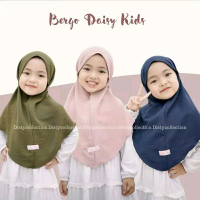 Jilbab bergo crinkle usia 6-10 tahun/hijab bergo maryam anak sd
