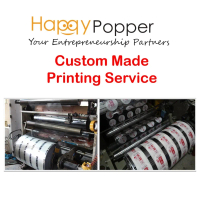 HAPPYPOPPER OWN LOGO FILM PRINTING Printing Sealer Film Customer Made ( PRE ORDER ) Maker Cup Sealer