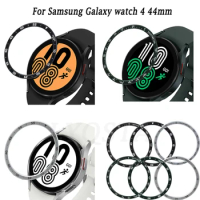 For Samsung Galaxy Watch 4 44mm Bezel Ring Styling Cover Protection Stainless Steel Bezel Galaxy Watch4 44mm Protective Case