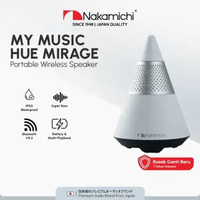 Nakamichi My Music Hue Mirage Speaker Bluetooth Wireless FM Radio Mini White
