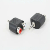 3.5mm/6.35 Female To 2 RCA Male F/M or M/F Male Jack To 2 Dual RCA Female Plug AV Stereo Audio Adapter Y Plug Splitter Connector