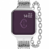 【CHARRIOL 夏利豪】Apple Watch 錶帶 38/40/41mm適用 鎖鏈鋼索錶帶(AW.560.ST02-M)