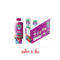 [พร้อมส่ง] (แพ็ค 6 ชิ้น) เจเล่ดับเบิ้ลเยลลี่ไอซ์รส มิกซ์เบอรรี่/ลิ้นจี่ 80 กรัม Jele Double Jelly Mi