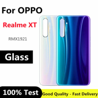 6.4" New For Oppo Realme XT Back Battery Cover Door Housing case Rear Glass Case For Realme Xt Battery Cover